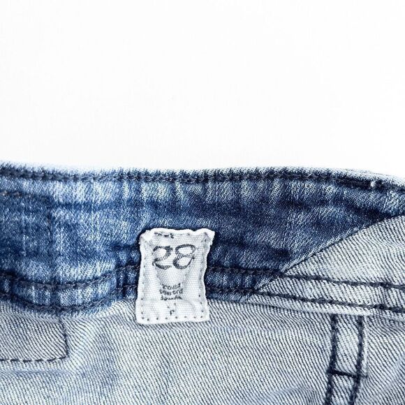 Volcom Vorta Women's Low Rise Slim Straight Stretch Denim Jeans Mid Wash Blue 28 - Picture 4 of 11